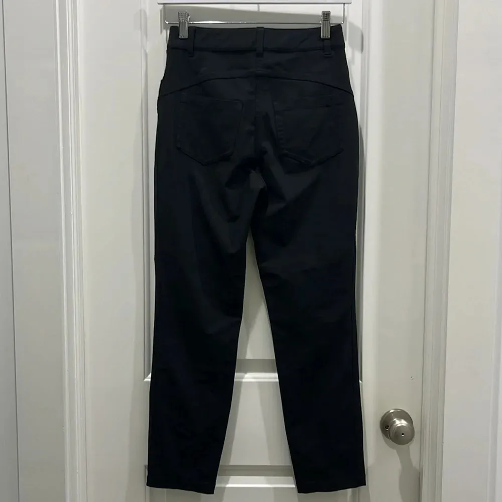 Lululemon City Sleek Slim-Fit 5 Pocket High-Rise Pant in Black Sz 4 - Image 7