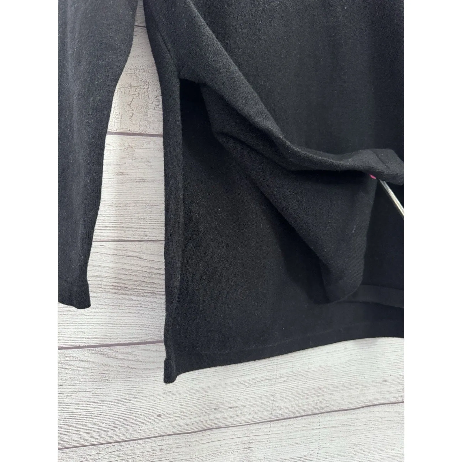 Lulus Embrace the Season Black Color Block Turtleneck Sweater Size SMALL - Image 5