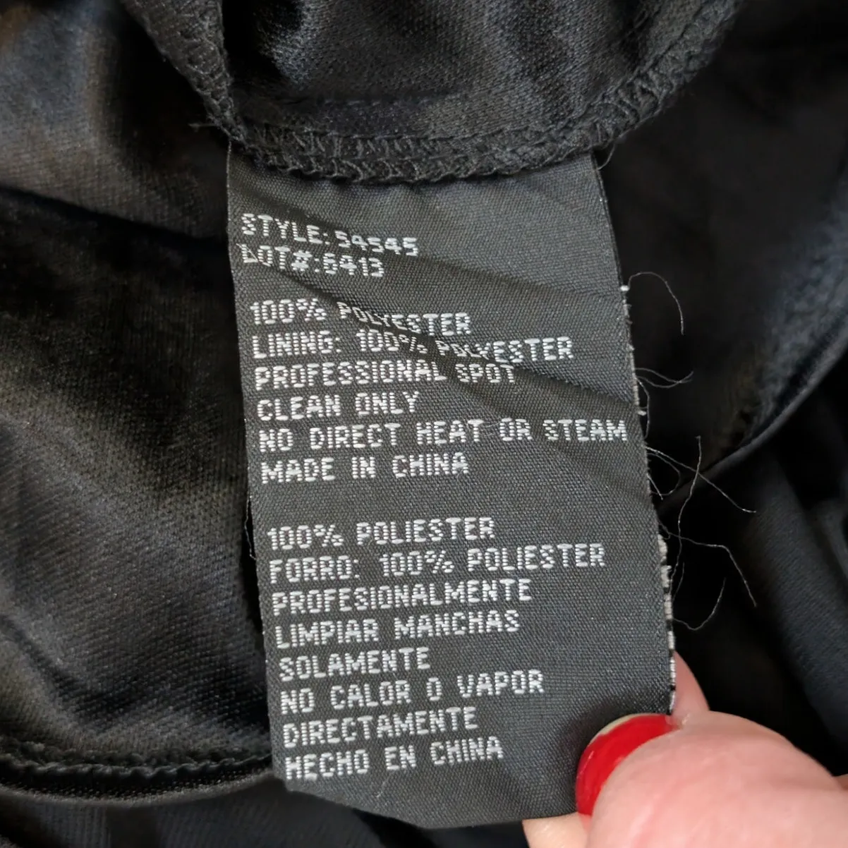 Vintage Blondie Nites Black Strapless Chiffon Cocktail Dress – Y2K - Image 5