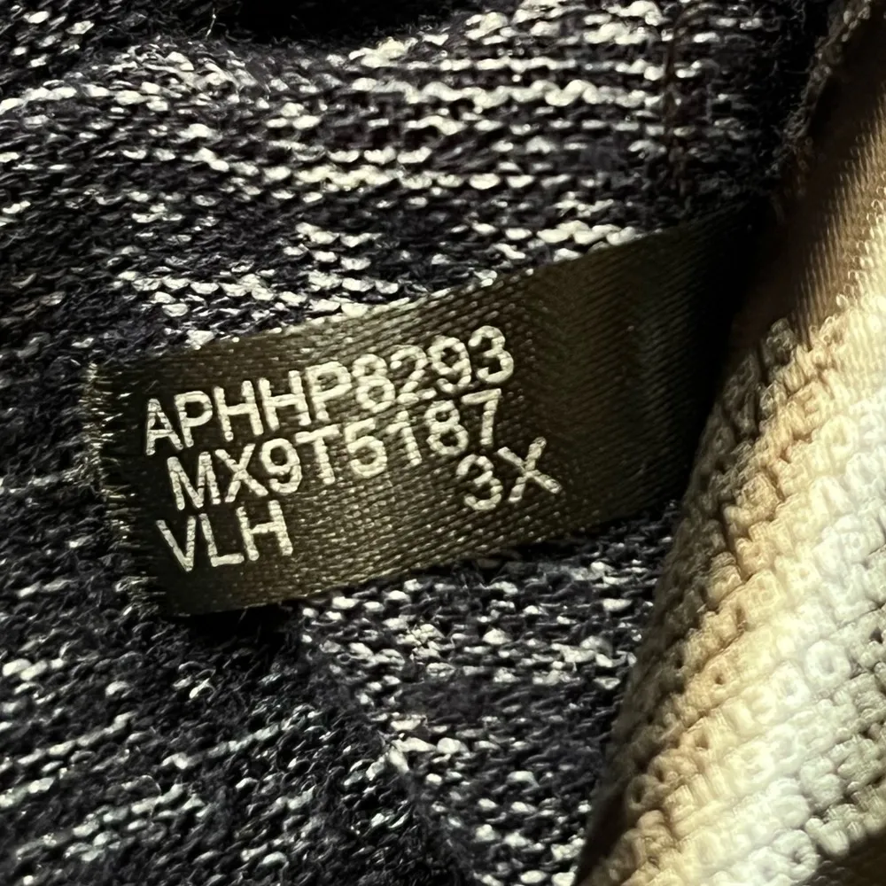 Marc New York Cowl Neck Sweatshirt Navy Blue Size 3X - Image 6