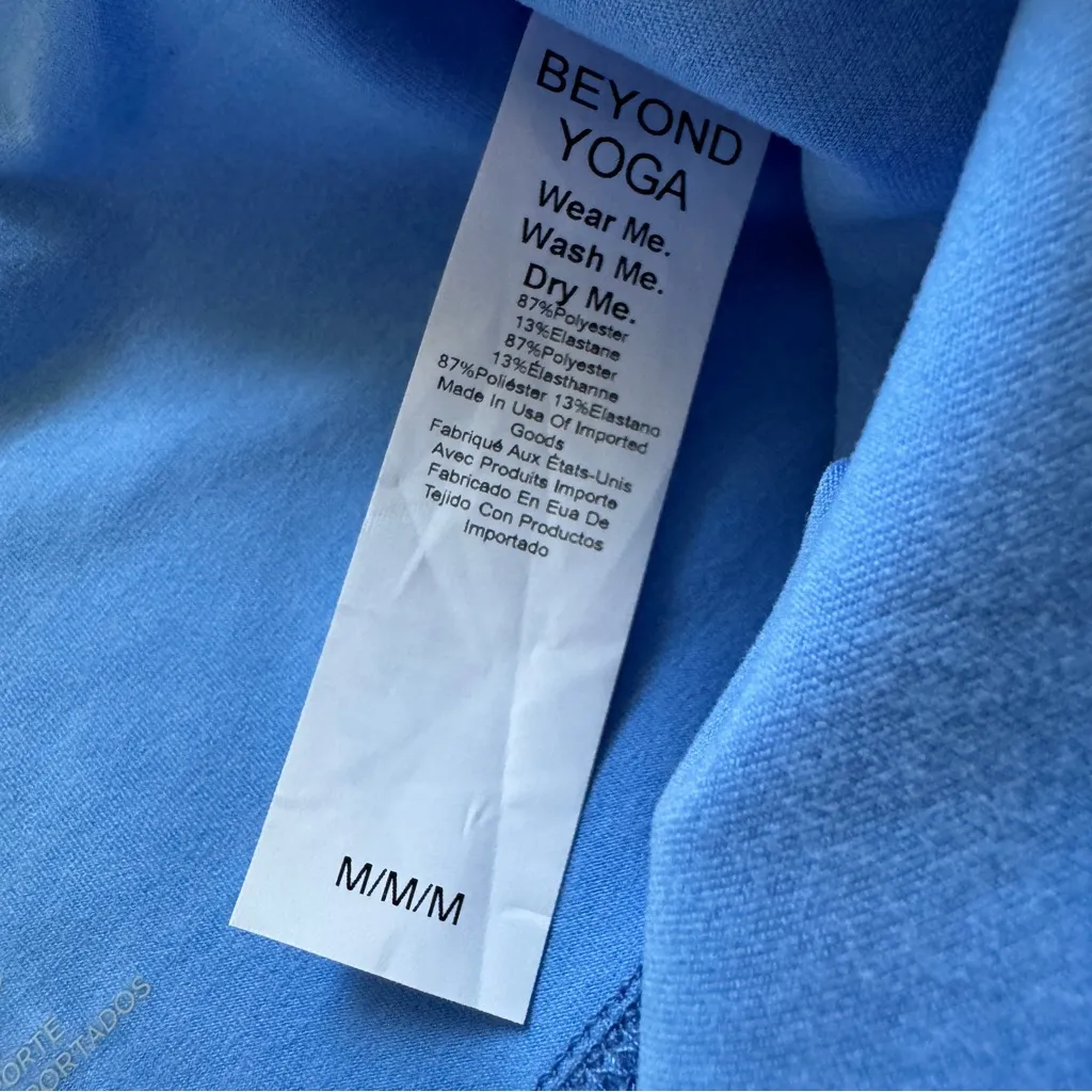 Beyond Yoga Flower Blue Heather Spacedye Retro Cropped Pant Size Medium NWT - Image 8