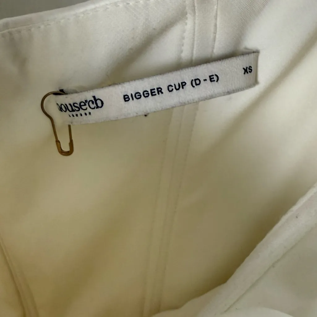 House of CB Coco Vintage Ivory Satin Midi Dress XS - Image 14