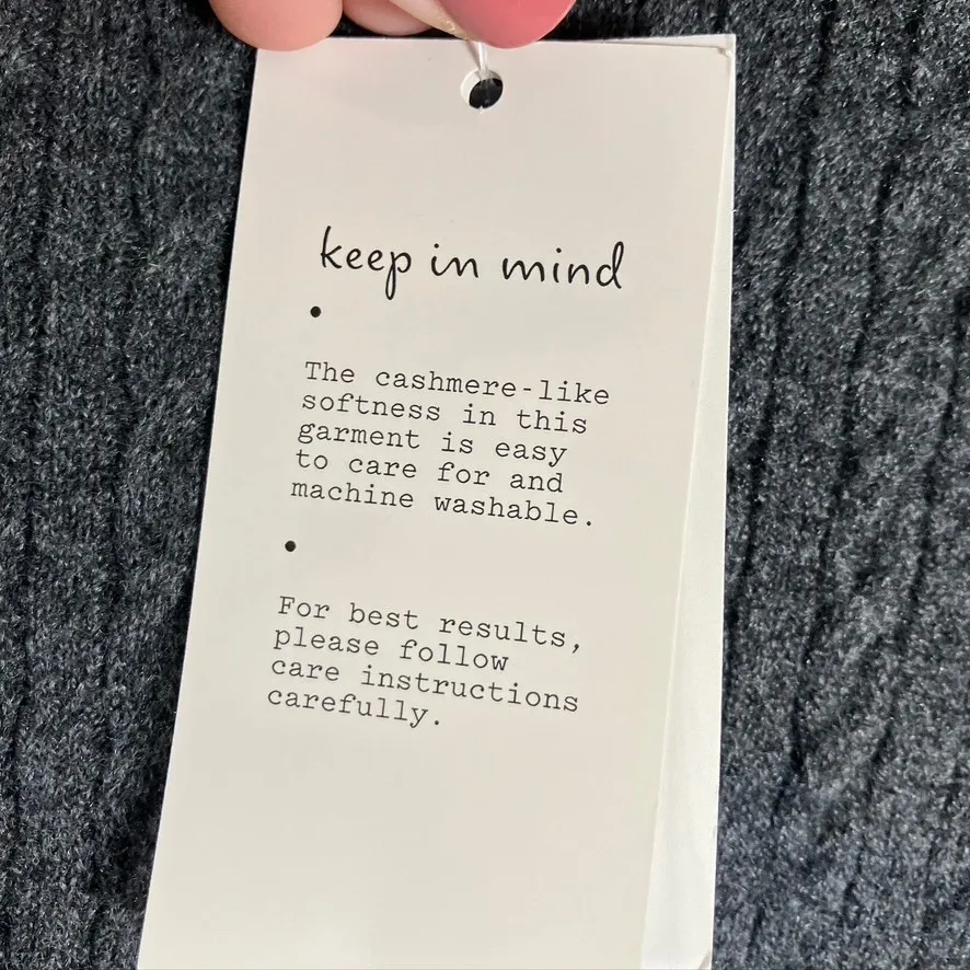 A New Day Sleeveless Sweater Tank Women's 4X Dark Grey Knit Ribbed Casual‎ New - Image 4