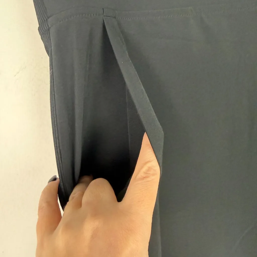 Athleta Brooklyn Mid Rise Ankle Pant Pull On Athleisure Black Size 12 EUC $99 - Image 6