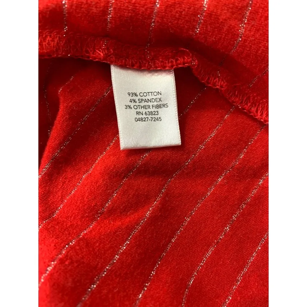 C.J. Banks Women's Red & Silver Top - Image 4