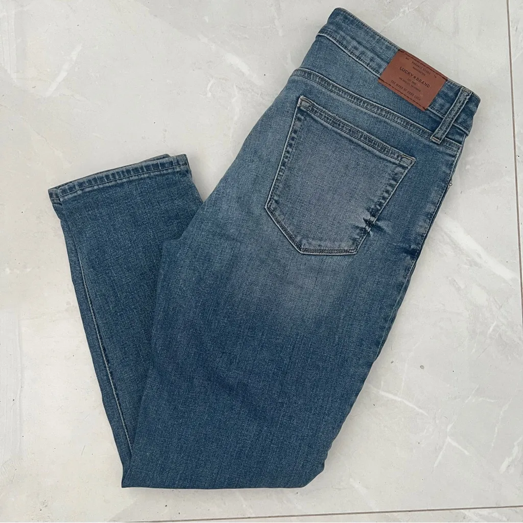 Lucky Brand Blue crop skinny Jeans 8/29 NWOT - Image 3