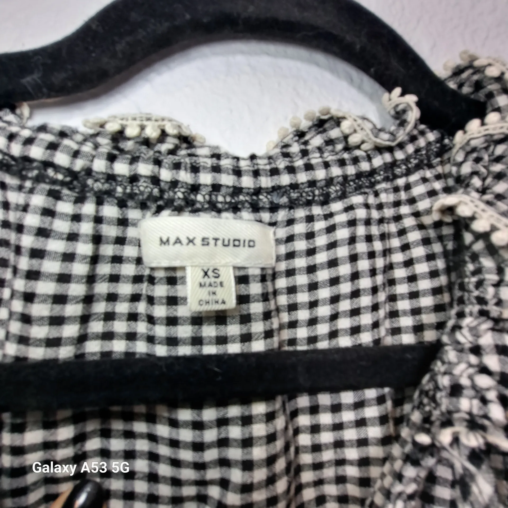 Max Studio Black and White Checkered Maxi Dress Size XS - Image 3