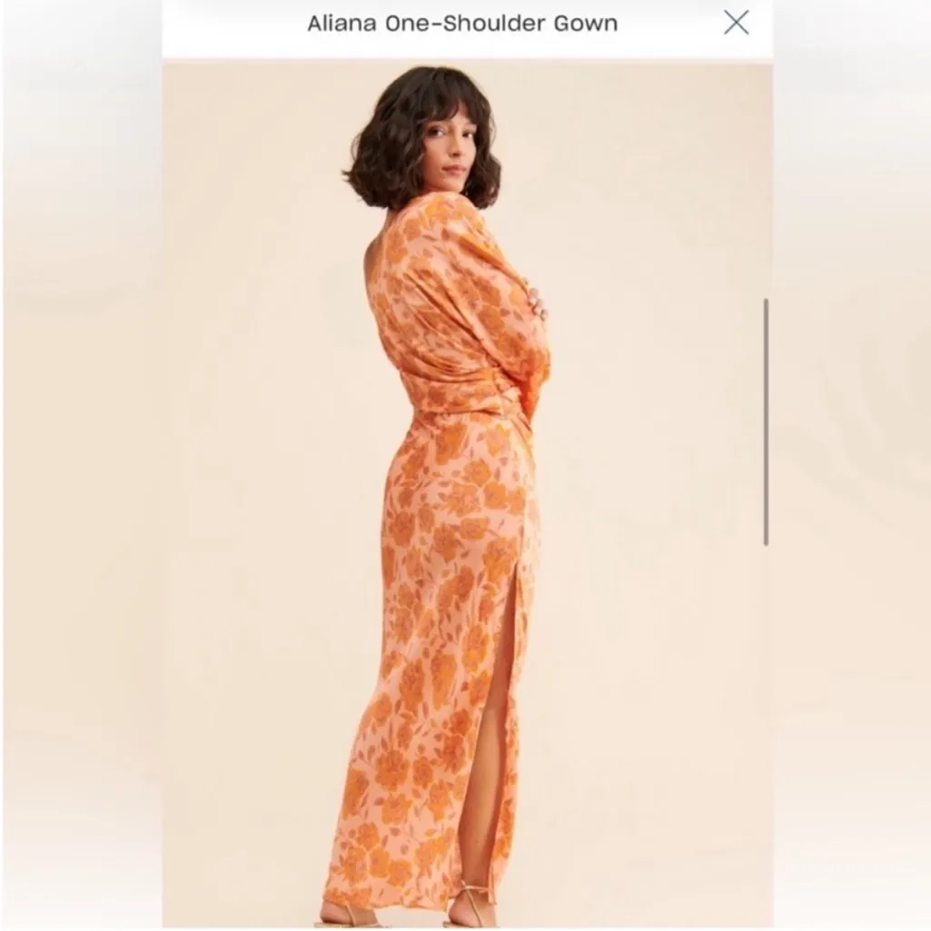 Jen’s Pirate Booty for Free People Aliana One-Shoulder Gown Size‎ XS - Image 2