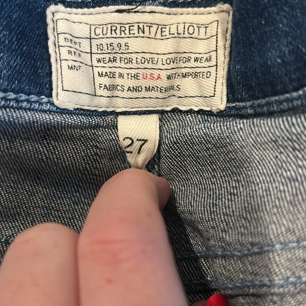 CURRENT/ELLIOTT stiletto jeans in Sahara destroy - Image 4