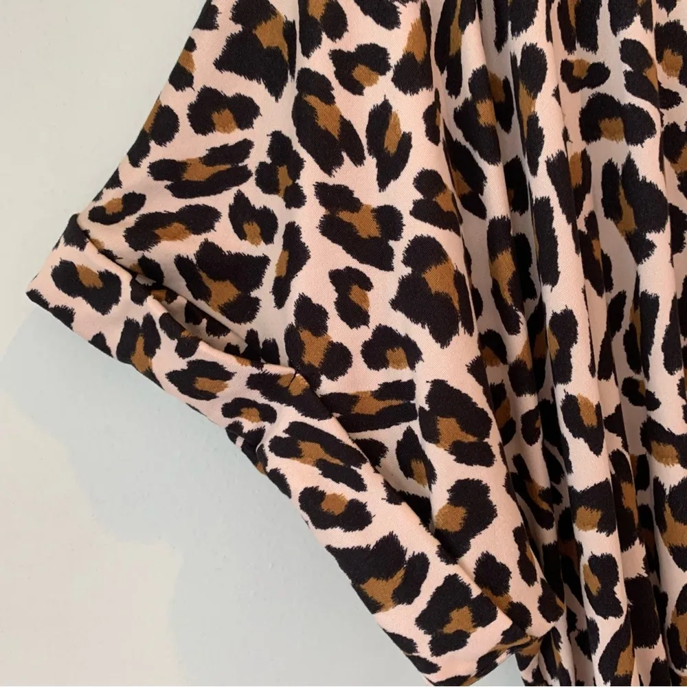 Entro Leopard Animal Print Stretch Soft Short Romper XL - Image 7