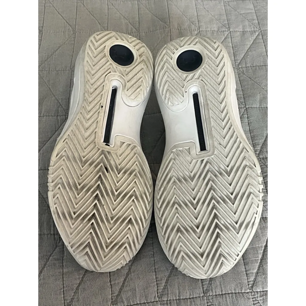 Under Armour Block City 2.0 Womens Size 8.5 Volleyball Shoes Navy White Low Top - Image 6