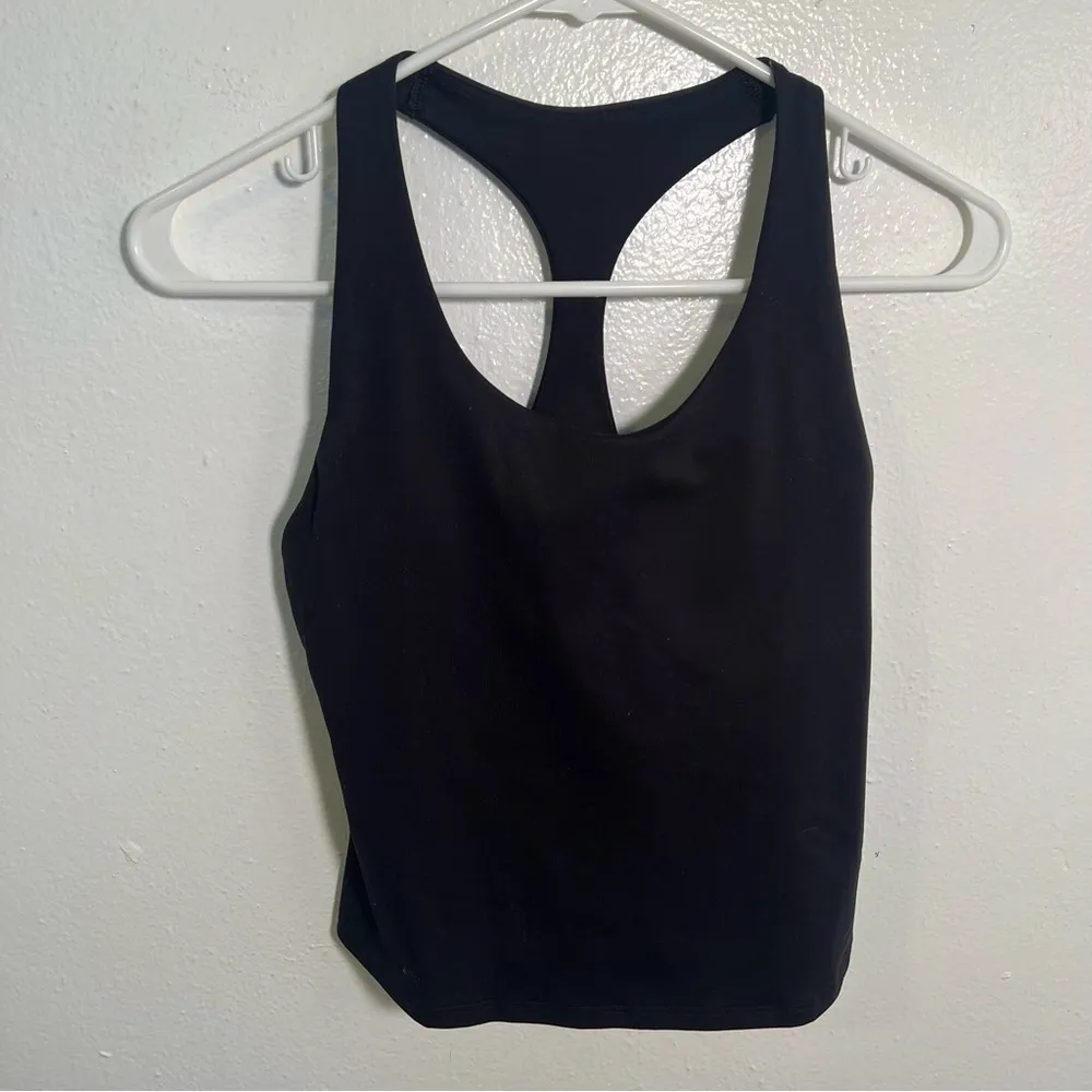 Old Navy Active PowerSoft Racerback Crop Tank Black XS - Image 3