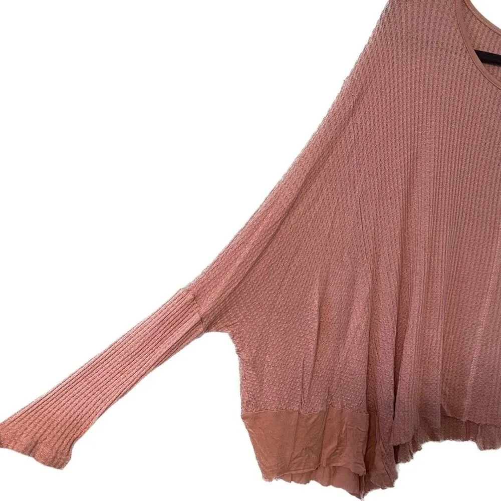 KyeMi | Blush Oversized Waffle Knit Sweater | Size Small - Image 3