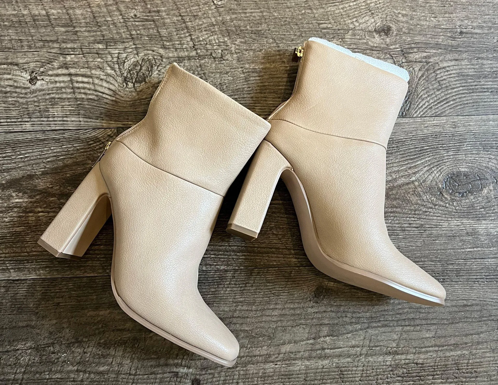JustFab Tan Booties - Image 3