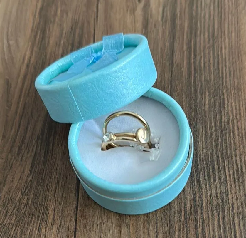 Bansri Gold Tone Ring 3 Set Size 6 - Image 2