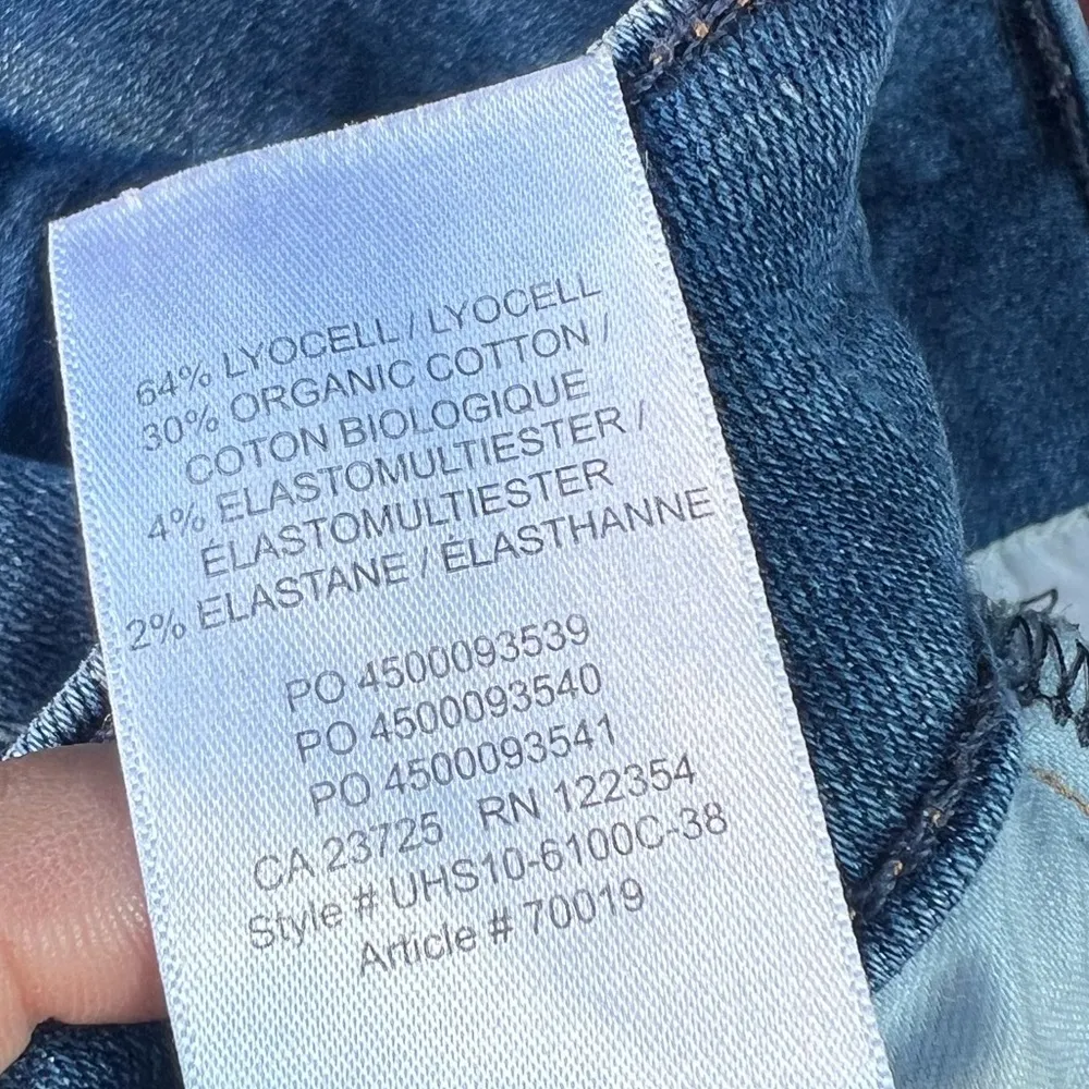 Denim Forum The Lola High Rise Skinny Crop Denim Blue Size 26 - Image 11