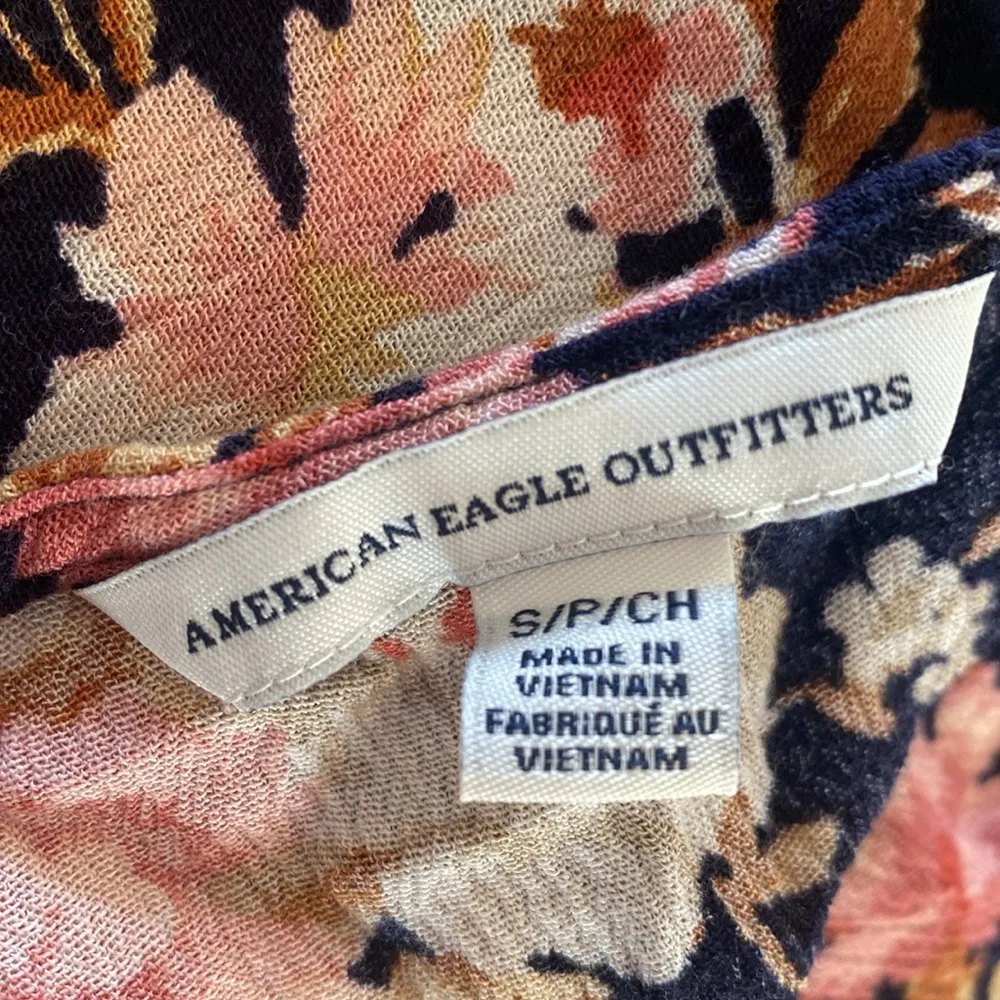 American Eagle Women’s mini dress floral tiered size small - Image 5