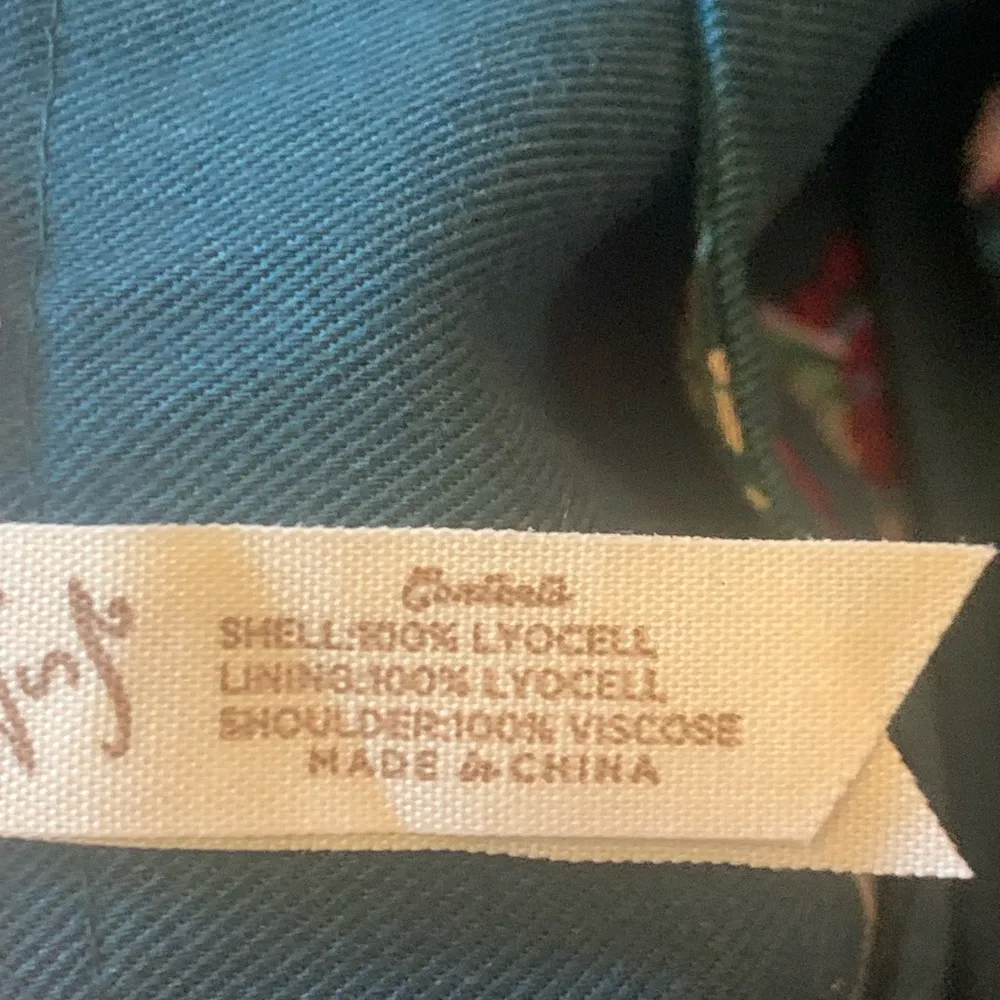 Matilda Jane Evergreen Dream Jumpsuit Small Green Pockets ruffle straps pants - Image 7