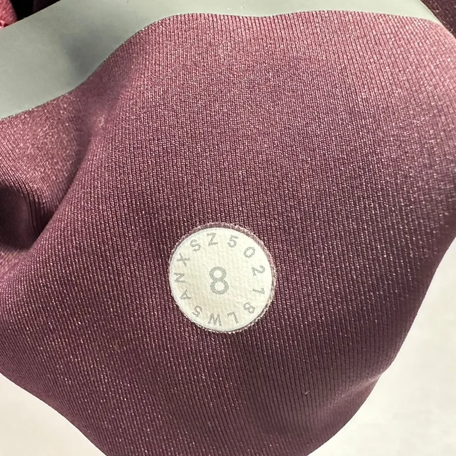 Lululemon In Movement 7/8 Tight Size 8 Everlux 25" Dark Adobe Red Gym Workout - Image 5