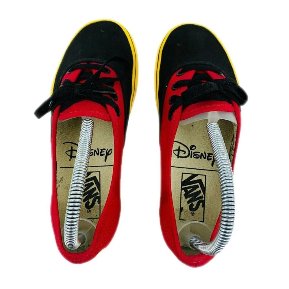 Vans x Disney Unisex Mickey Red Black Yellow Sneakers Shoes Size M 5 W 6.5 - Image 3