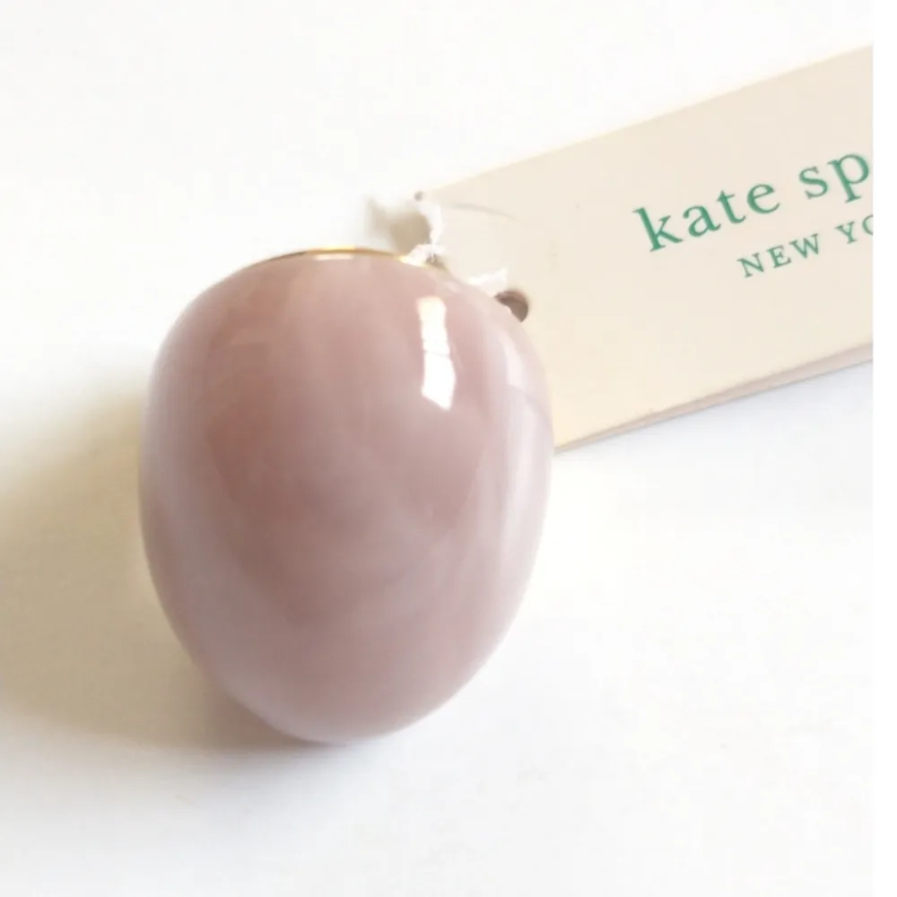 New! KATE SPADE Gold-Tone Resin Mood Ring Pink Size 7 - Image 11