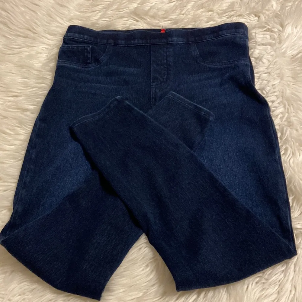 SPANX Jeans size L BNWOT inseam 27” waist 30” elastic please see all photos - Image 8