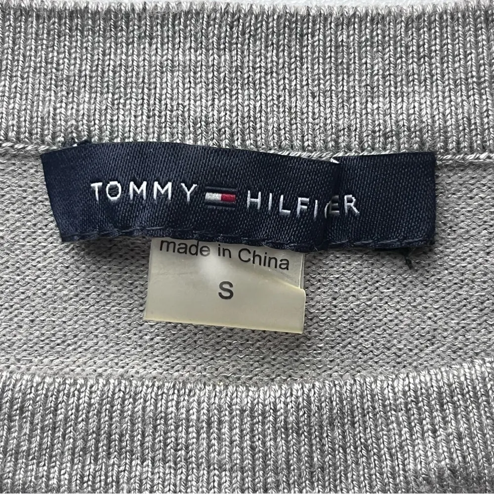 NEW Tommy Hilfiger Grey Black White Silver Striped Sweater Bodycon Dress Small - Image 10