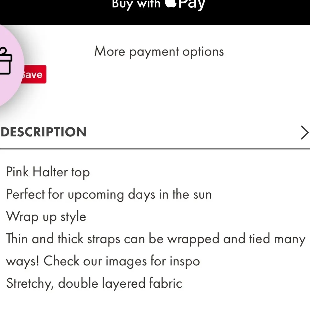 Beginning Boutique Niomi Wrap Tie Crop Top in Baby Pink - Image 11