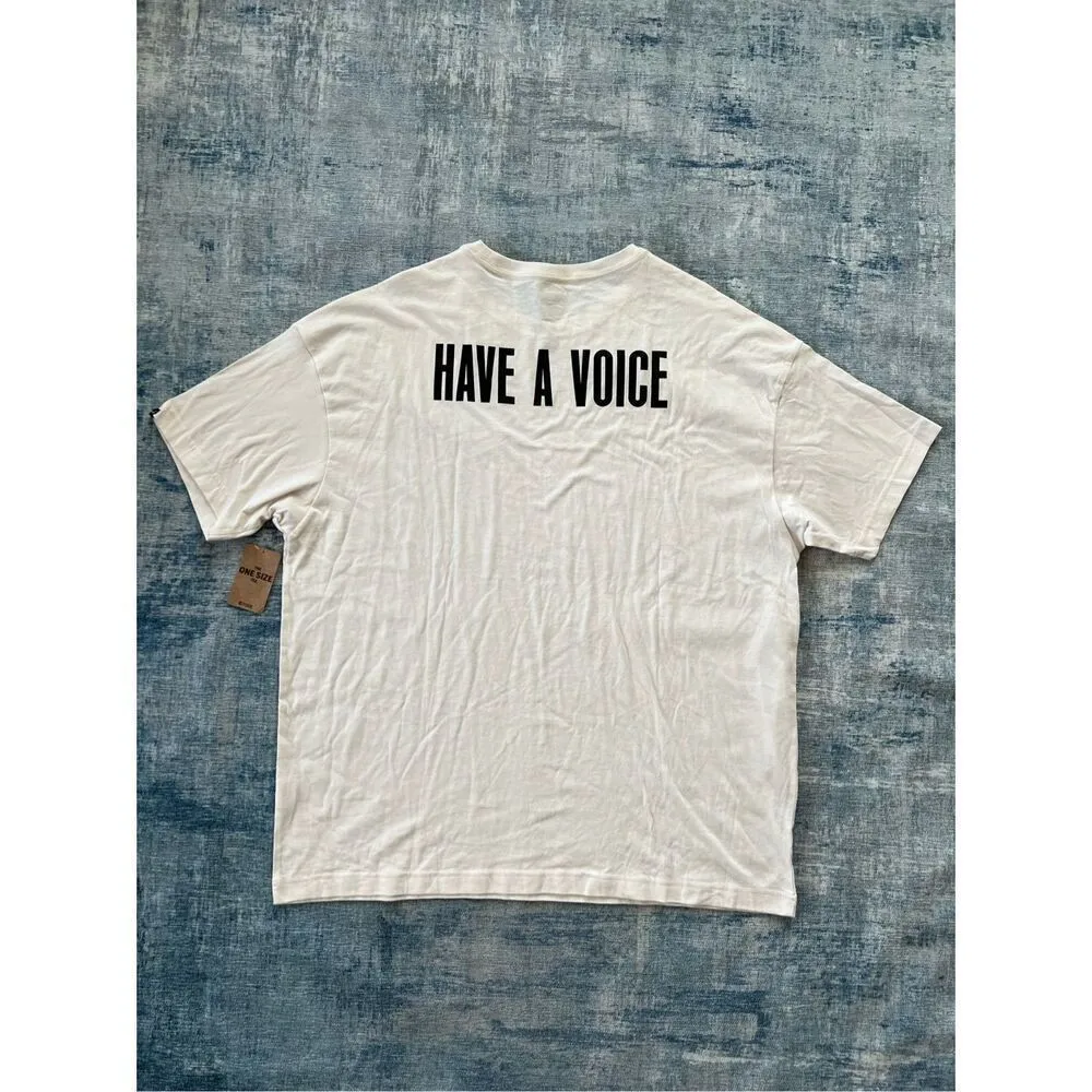 NWT! Victoria's Secret Pink Vote Have A Voice Oversized Tee One Size - Image 2