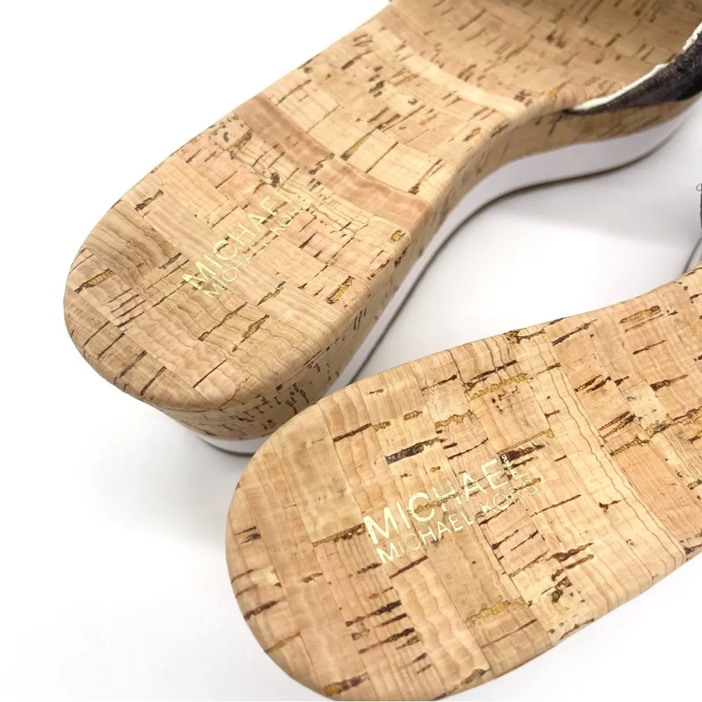 Michael Kors Brand New Women’s Warren Platform Open Toe Casual Slide Logo Sandal - Image 8