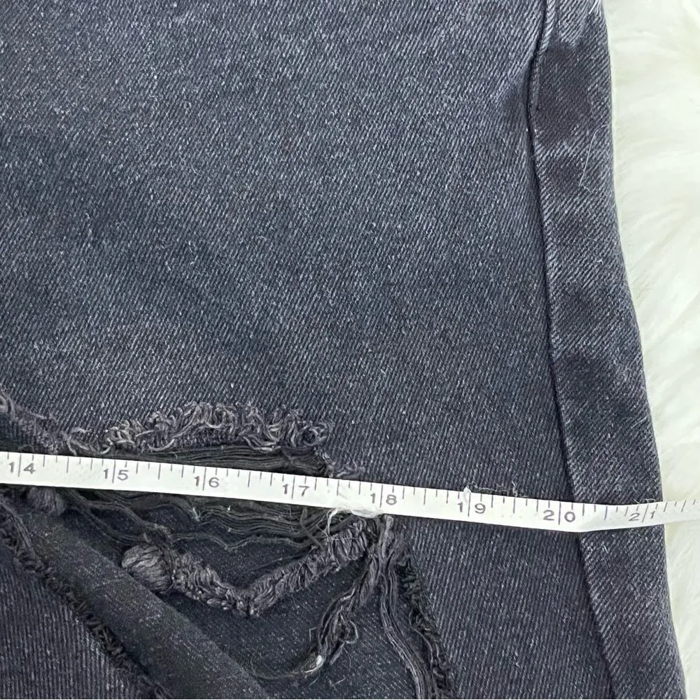 Nasty Gal Faded Black Jeans High Waist Destroyed 14 - Image 7