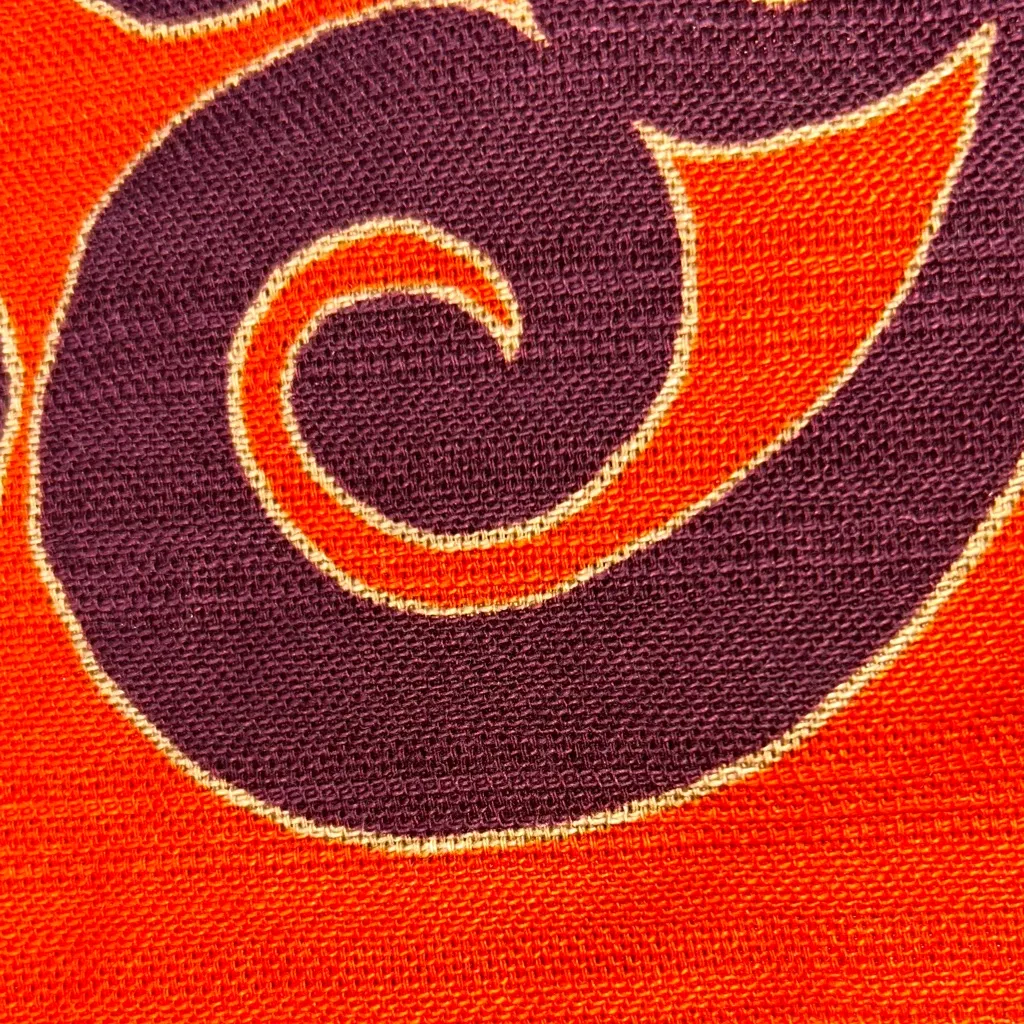 Merona Orange and Purple Mini Skirt 100% cotton with polyester‎ liner Size 10 - Image 2