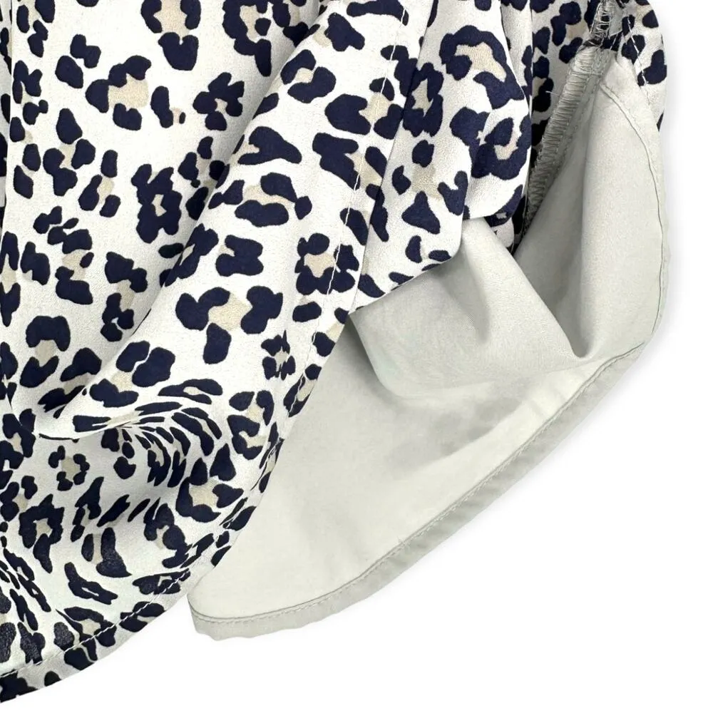 Banana Republic | Medium | Grey and Navy Leopard Print V-Neck Tank Top Camisole - Image 3