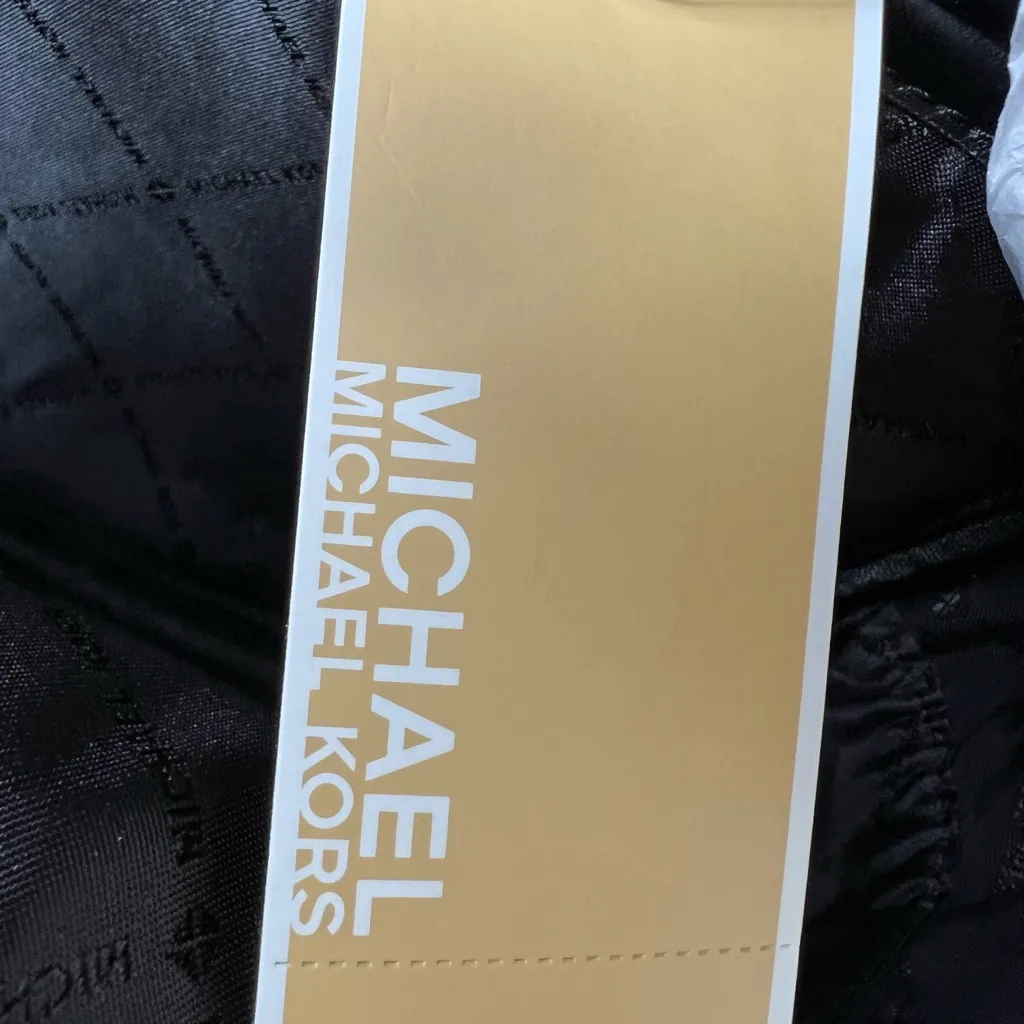 Michael Kors Kenly Medium Nylon Backpack, Pearl Grey NWT - Image 8