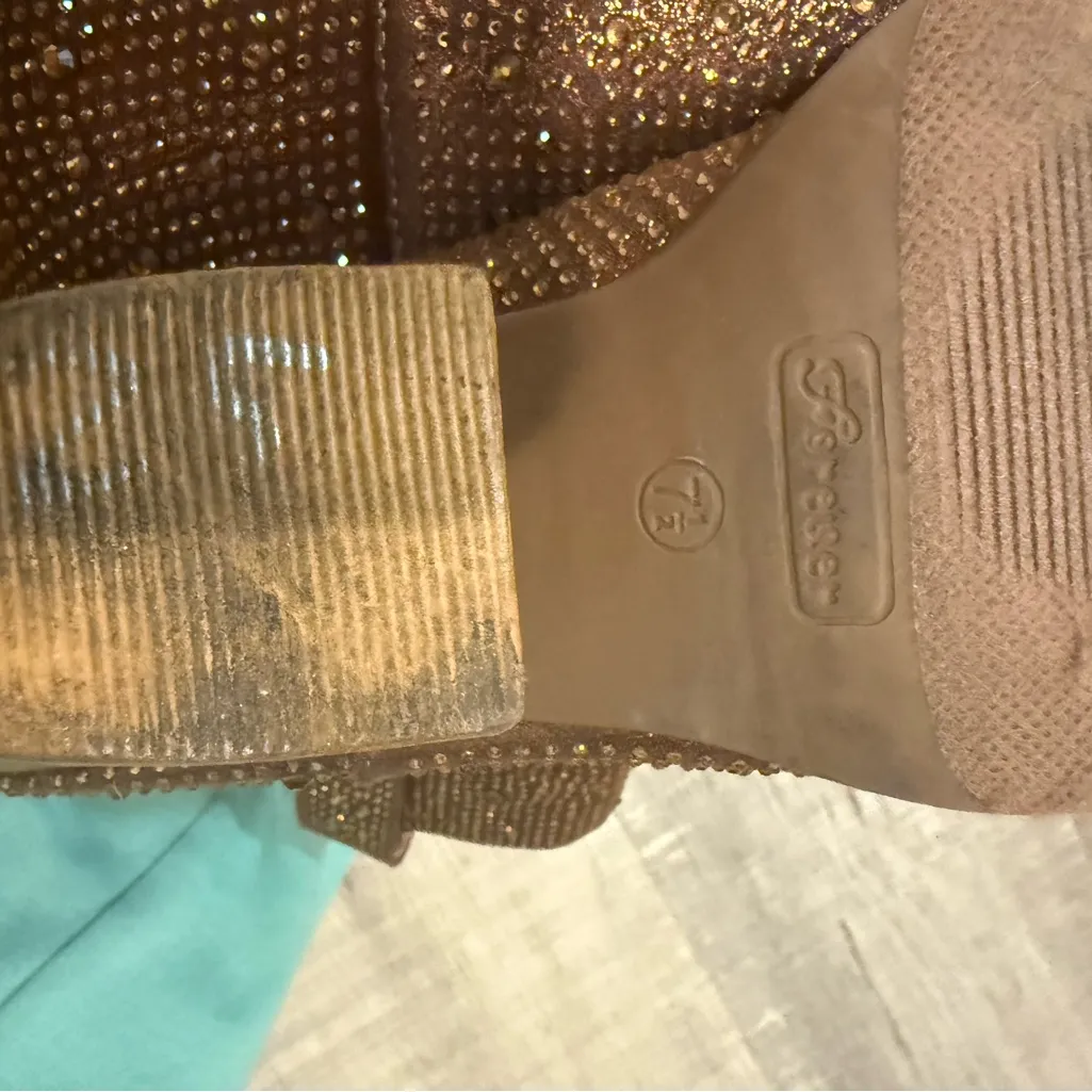 Studded Brown Ankle Boots - Image 4