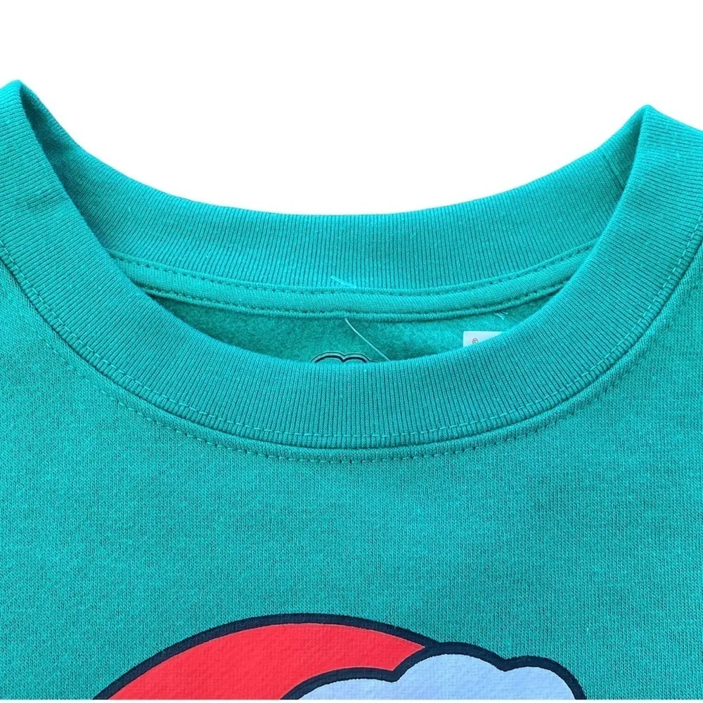 The Simpsons Christmas Xmas Santa Homer Simpson Cropped Crew Neck Green NWT Size undefined - Image 4