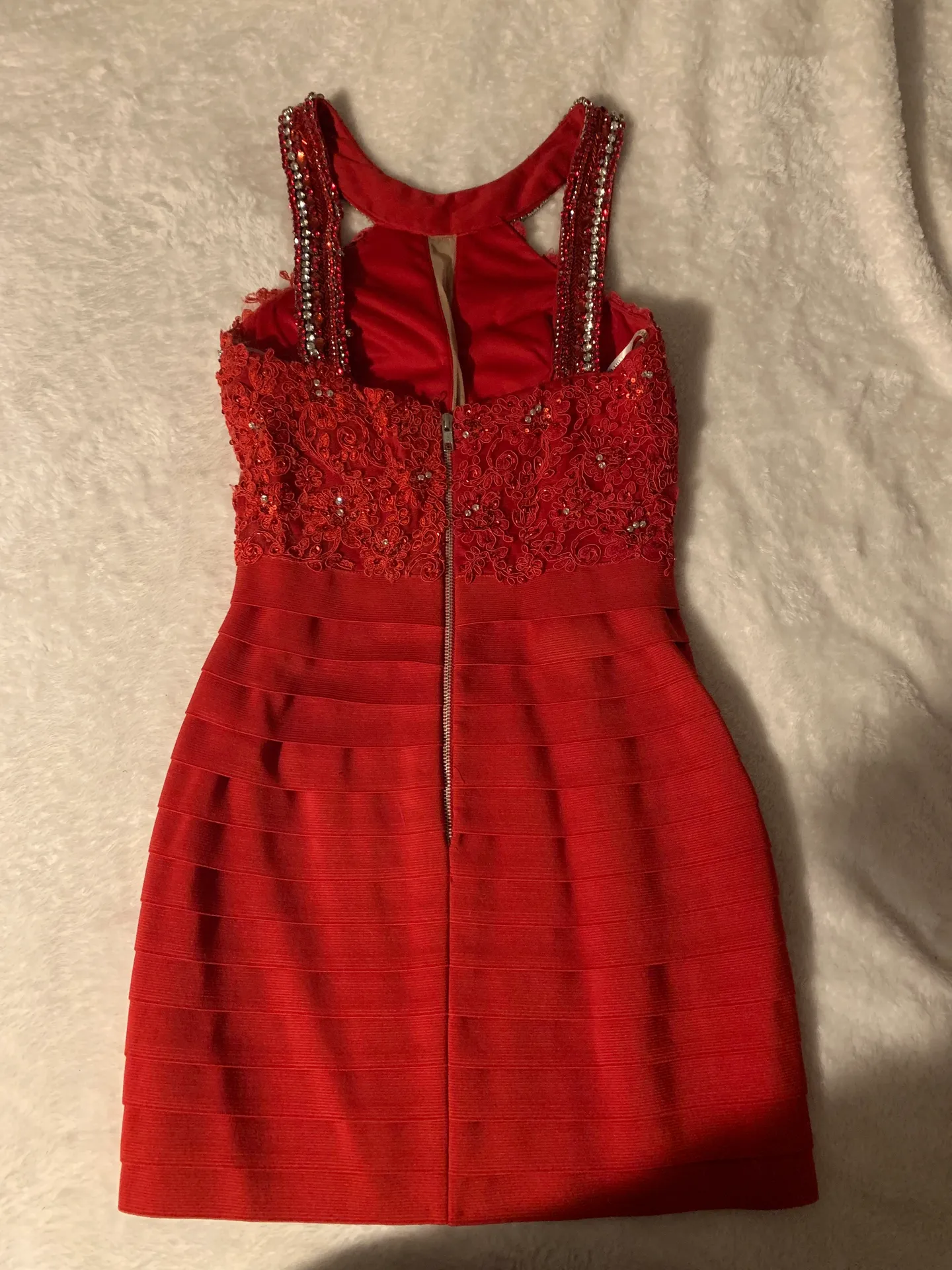 Red  Homecoming Dress - Image 4