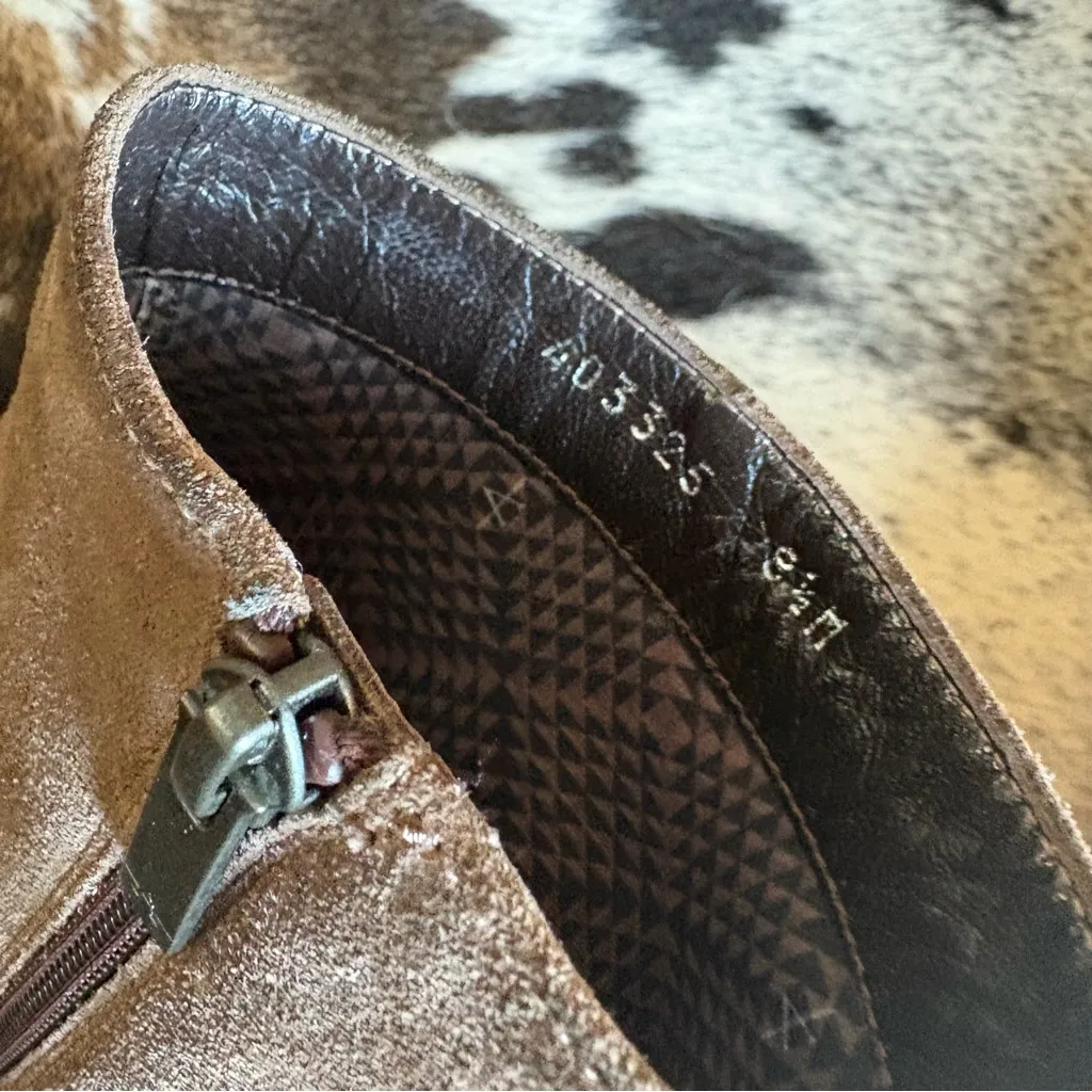 AQUATALIA Tan Lauriston Weatherproof Suede‎ Bootie Size 8.5 - Image 7