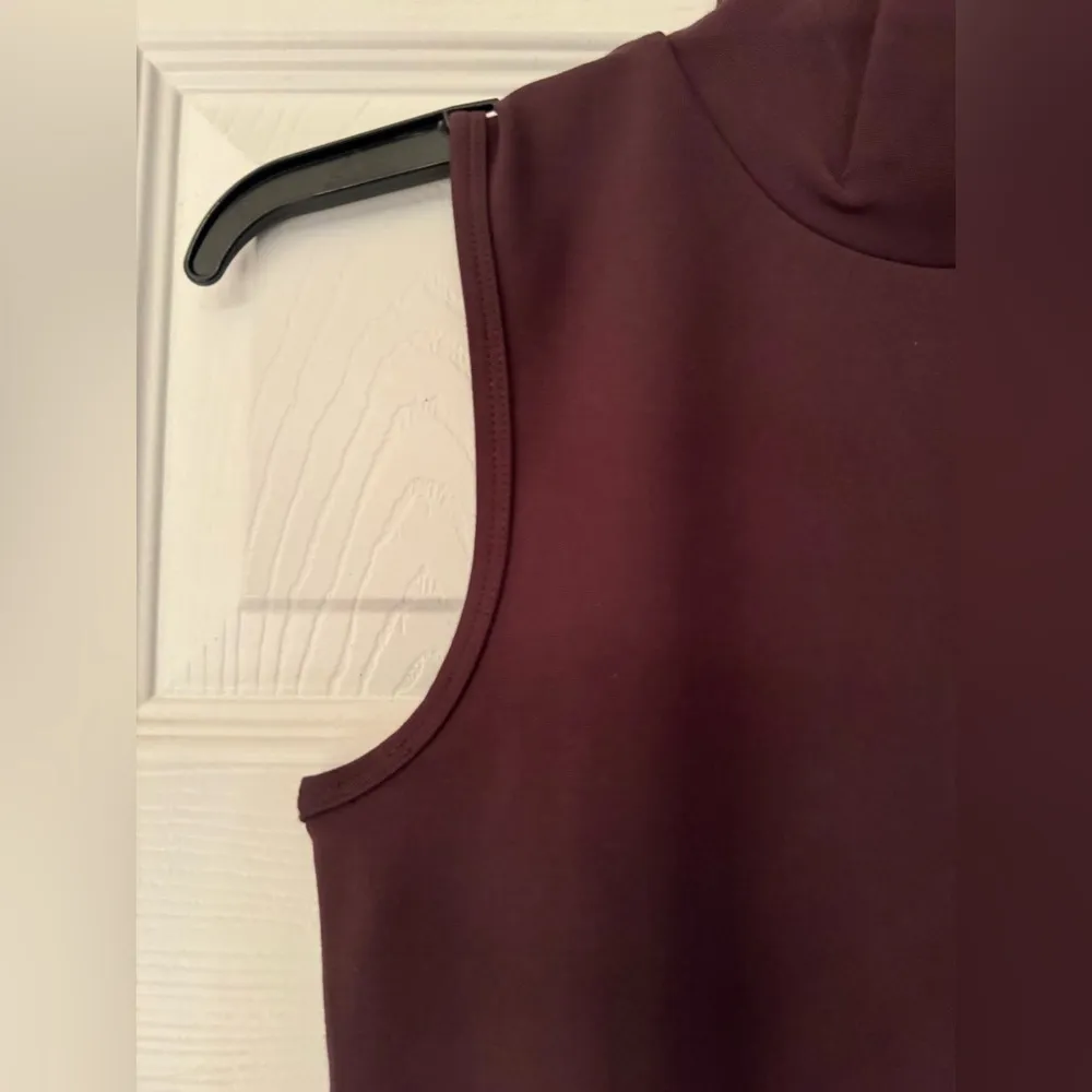 Rag & Bone Irina Ponte Sleeveless Turtleneck Tank Top Women's Brown Size Small - Image 8