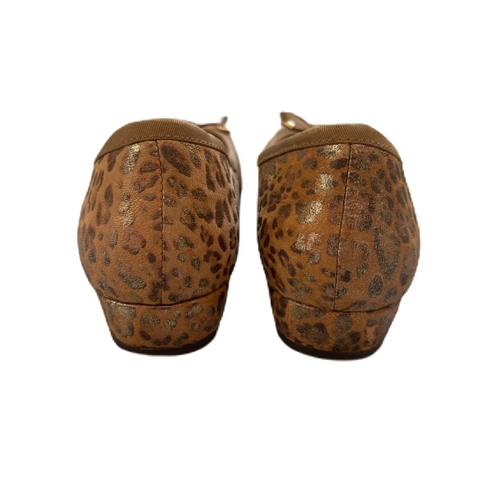 Vionic‎ Olivia Orthopedic Ballet Flats Metallic Leopard Print Leather Size 7.5 - Image 3