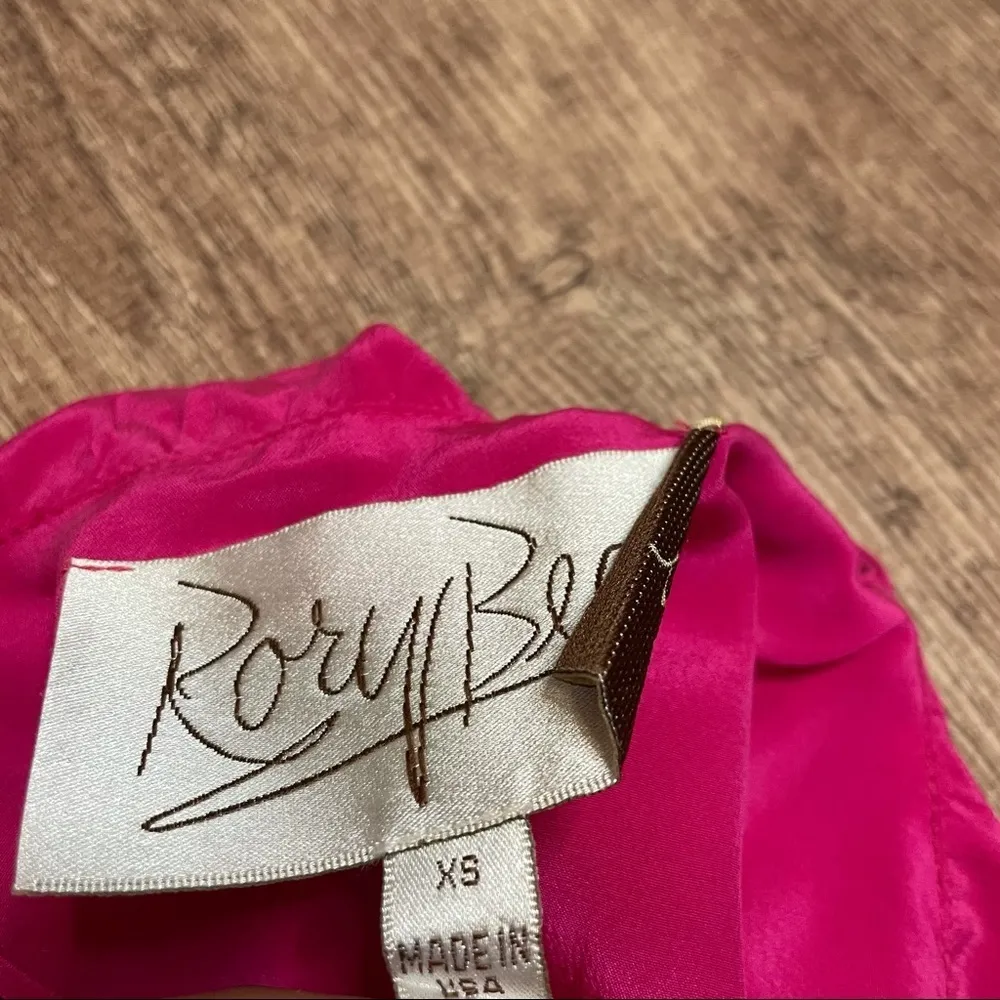 Rory Beca Hot Pink Strappy Silk Slip Dress - Image 5