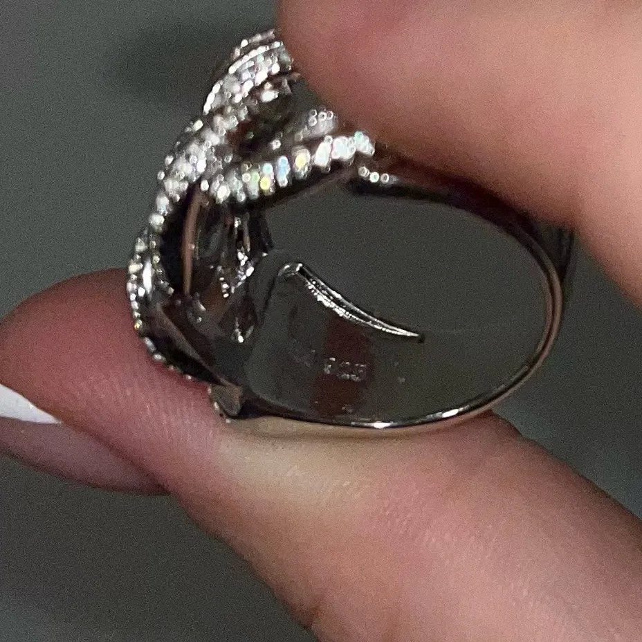 Elegant Sterling Silver Chain Link Ring - Image 4