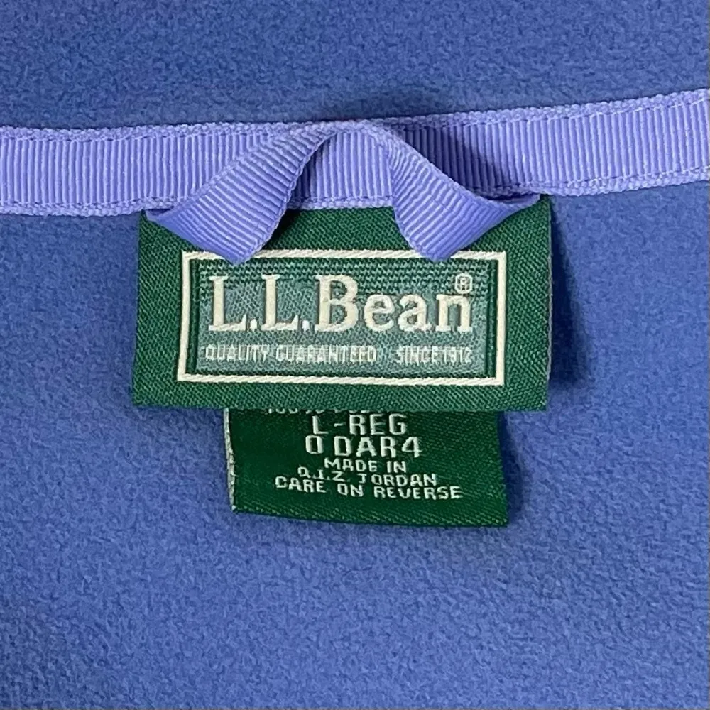 L.L. Bean Softshell  Lilac Jacket  Full Zip Front Nylon/Spandex Size L - Image 8