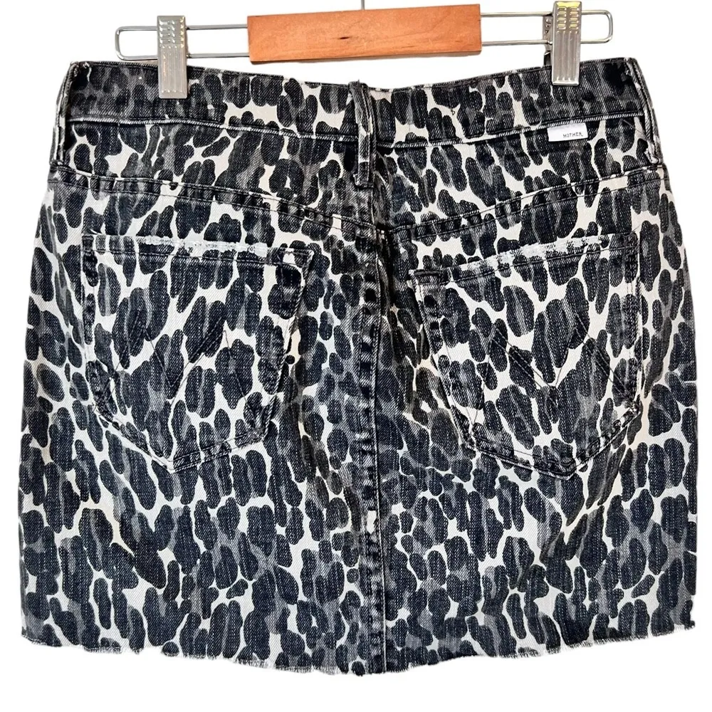 Mother The Vagabond Mini Fray distressed leopard - Image 15