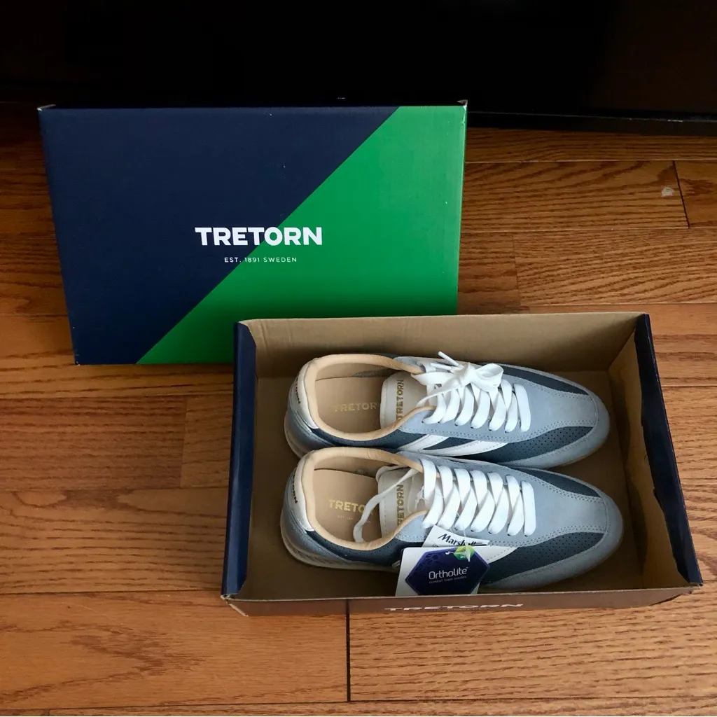 Tretorn Rawlins Sneaker Light Blue and White Sneakers Women's Size 8 NWT - Image 11