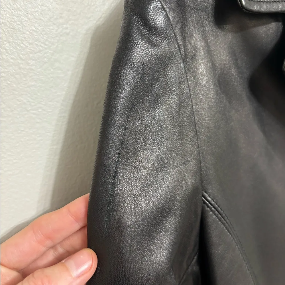 Wilson’s Leather Women’s Genuine Leather Long Blazer Jacket in Black - Size M - Image 10