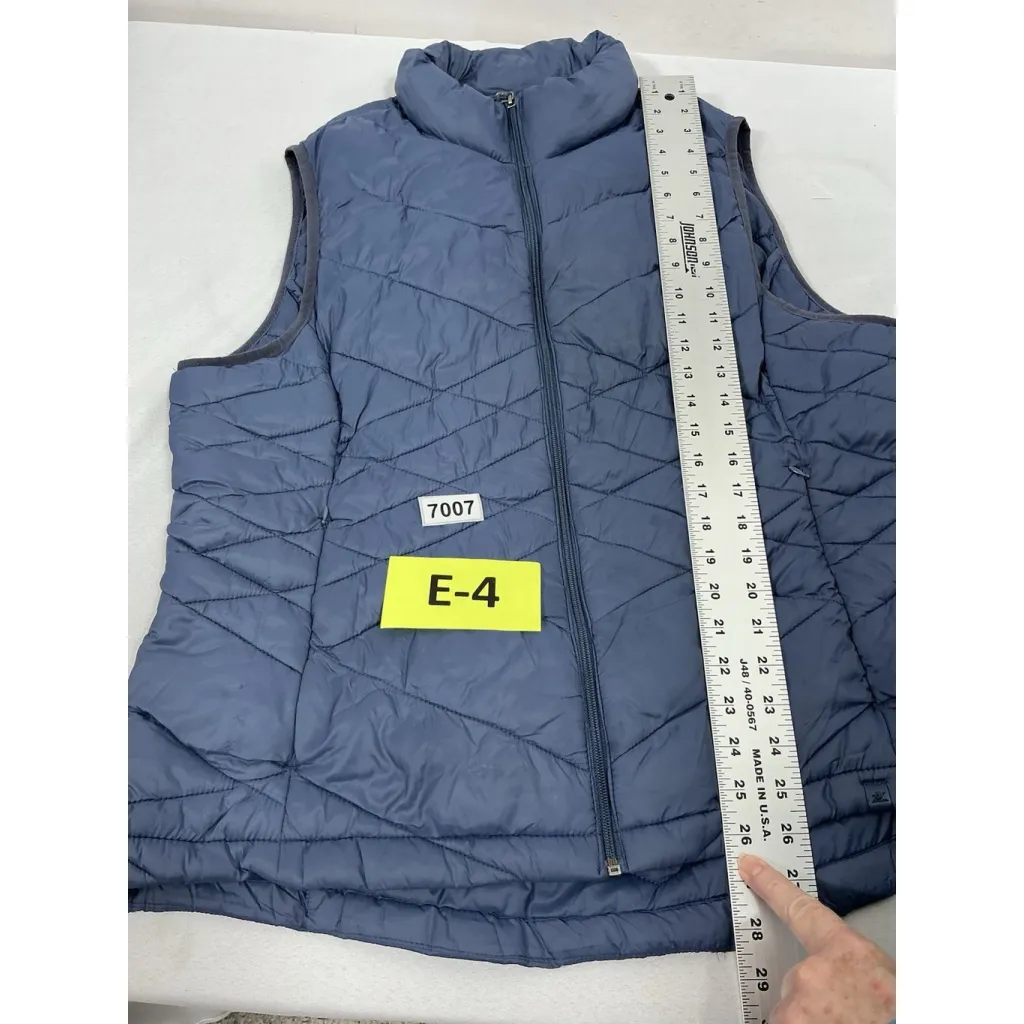 Womans Excellent Condition Zeroxposur Quilted Puffer Vest XL Blue Lightweight - Image 7