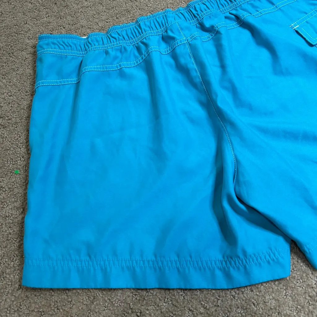 Catalina Women's Plus 1X (16W) Blue Board Swim Shorts Zip Fly Cargo Pockets - Image 9