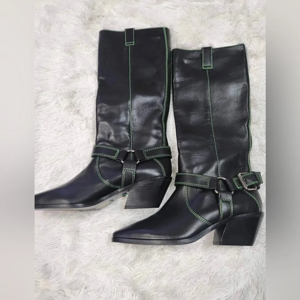 Free People Caverly Milly High Boot Size 37. Sh4 - Image 9