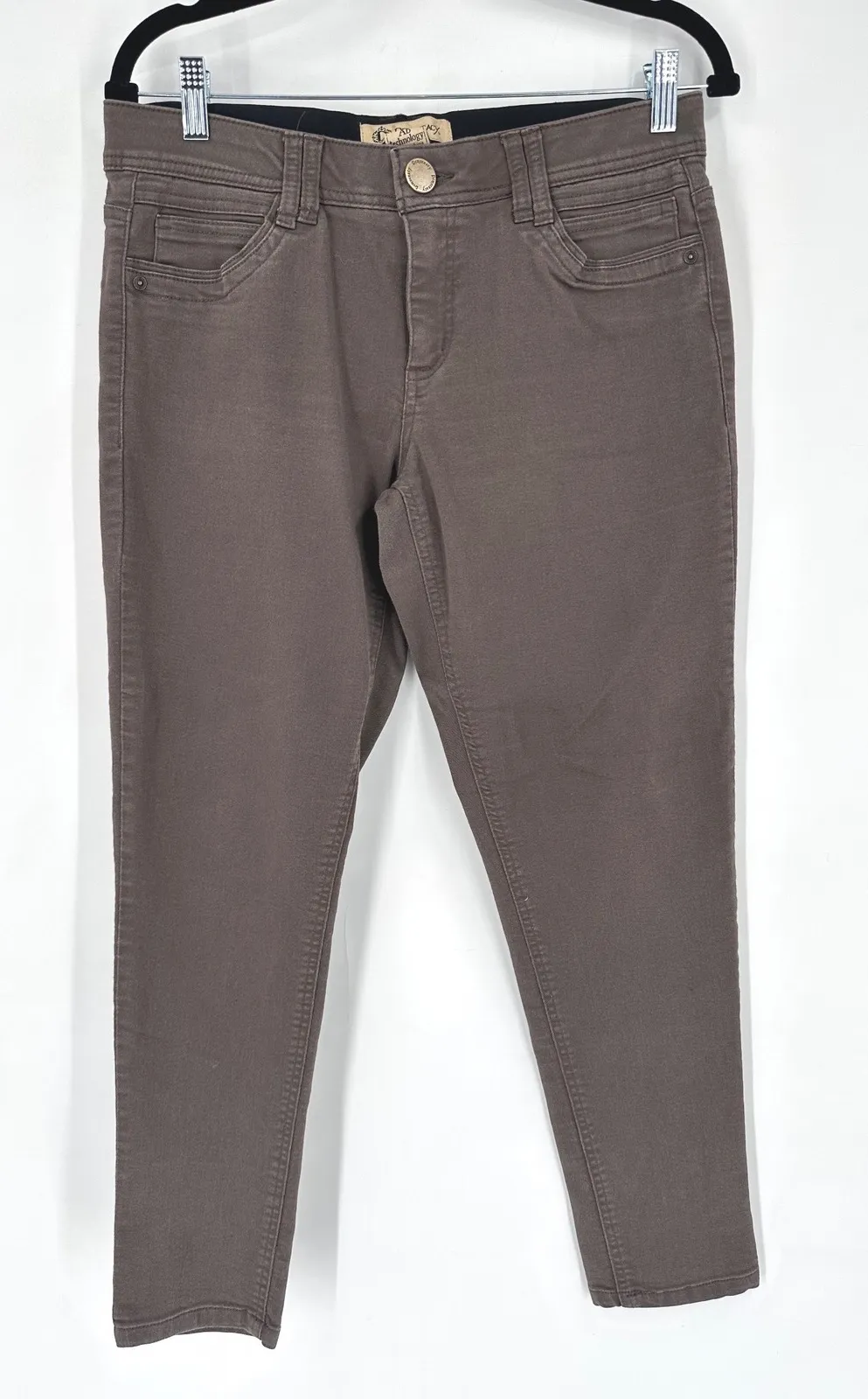 Democracy "Ab" Technology Womens Size 8 Brown Skinny Straight Leg Pants - Image 1